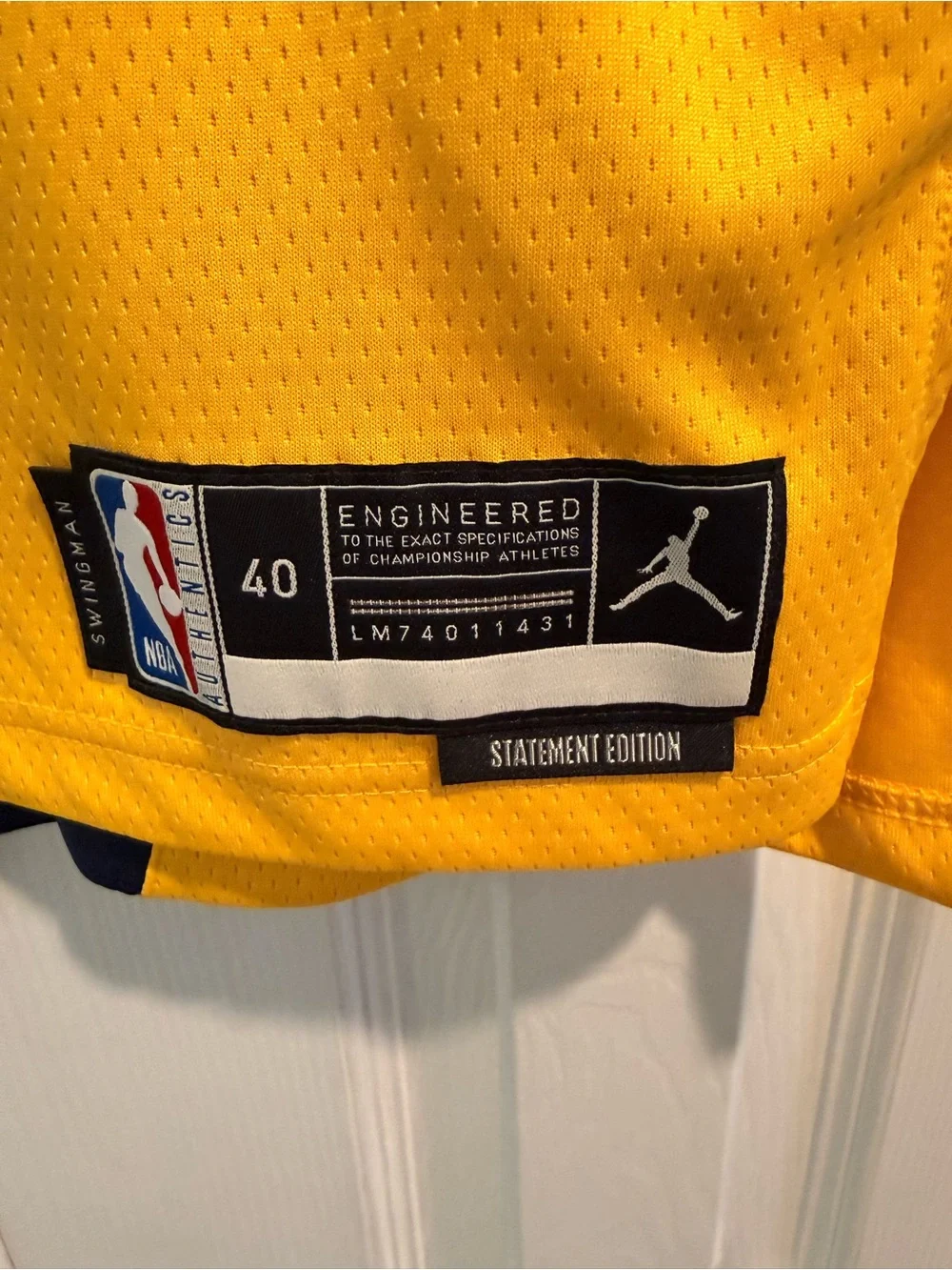 Jordan Indiana Pacers #23 Yellow/Navy Aaron Nesmith Basketball Jersey